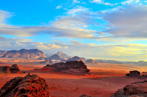 sunset of wadi rum